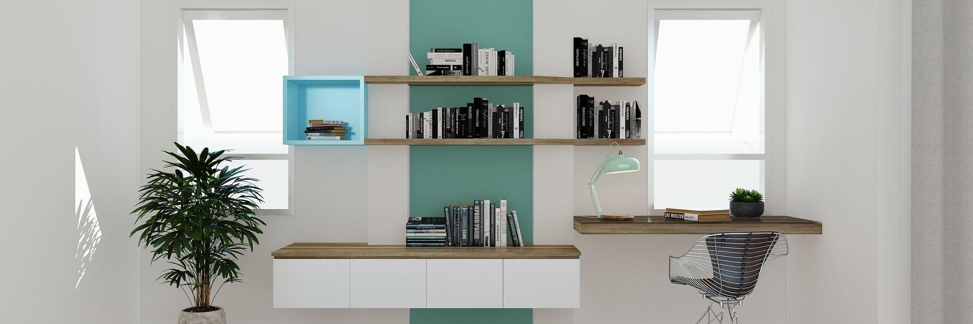 Zweifarbiger Wandanstrich